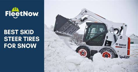 best skid steer tires for snow|bobcat snow plowing tires.